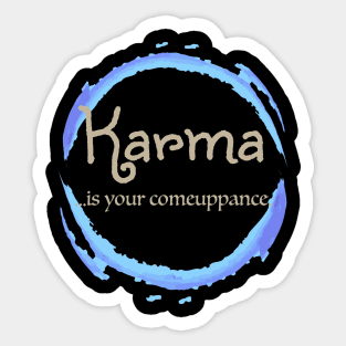 Karma blue Sticker